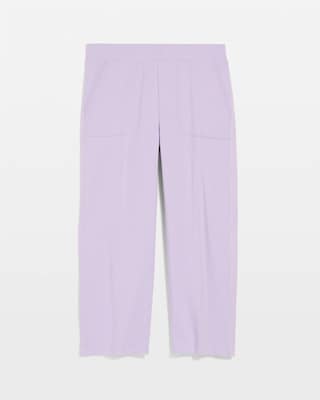 Zenergy® French Terry Gauze-Inset Cropped Pants | Chico's
